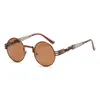 ODDKARD Vintage Steampunk Zonnebril voor Mannen en Vrouwen Merk Designer Ronde Mode Zonnebril Oculos de Sol UV400