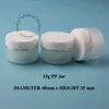 10 pcs/Lot Promotion15G pot de crème en plastique femmes cosmétique conteneur petit bidon vide échantillon emballage bouteille de voyage rechargeable
