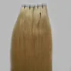 Extensões de cabelo da trama da pele sem emenda extensões de cabelo virgem brasileira fita humana 40 peças 100g extensões de cabelo fita remy