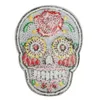 20 sztuk łatka DIY kwiecista czaszka haftowane naszywki tkaniny odznaki żelazko na szycie na torby naszywki ubrania kapelusz dekoracyjny Ornament2923