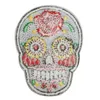 20 pcs Patch DIY Flowered Skull Embroidered Patches Fabric Badges Iron-On Sewing For Bags Patches Clothes Hat Decorative Ornament243K