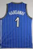 NCAA Vintage 1996 Basketball Jersey Penny Hardaway 1 T-Mac Tracy McGrady Vince Carter 15 Maillots Bleu Noir Chemises Cousues