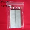 Free Ship 1500pcs/lot (8cm*12cm) Clear Resealable Plastic Bags PE Zip Lock Food Storage Bags Jewelry Rings Earrings Bags