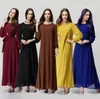 新しいイスラム教徒Abayaドレスのための女性のイスラムドレスドバイイスラム服イスラム教徒のカフンアバヤドレストルコjilbab hijab