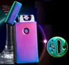 Electronic Lighter Double ARC Pulse Flameless Plasma Torch Dual Arc Electric USB Charging Lighter Rechargeable Windproof Cigarette Lighter