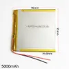 Модель 409596 3.7 V 5000mAh литий-полимерный Li-Po аккумуляторная батарея для DVD PAD мобильный телефон GPS Power bank камеры электронные книги Recoder