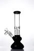 Oil rigs recycler glass bongs water pipes hookahs dab heady beaker percolator concentrate bong pipe 14 mm joint 10 inches tall black green