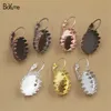 Boyute 20 stks 7 kleuren ovaal 13 * 18mm cabochon basisinstelling lege lade accessoires oorbellen DIY sieraden bevindingen componenten