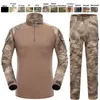 촬영 셔츠 배틀 드레스 유니폼 전술 BDU 세트 군대 전투 의류 위장 미국 야외 삼림 사냥 유니폼 NO05-007