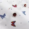 All'ingrosso- CAIZIYIJIA Estate 2017 Camicie da uomo a maniche corte con stampa floreale a farfalla Colletto quadrato Comfort Camicia di cotone slim fit casual morbida