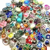 Hot wholesale assorted 25pcs Antique Silver Ginger 18mm Snap Buttons Rhinestone Stone Chunk Charms DIY Jewelry brand new Mix Designs