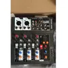 F4-USB Mini Audio Mixsole Console مع USB ، معالج تأثير مدمج Audio Mixer ، 4 قنوات وحدة صوت خلاط 48v مزود الطاقة