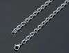 on sale 50pcs Lot wholesale jewelry stainless steel silver Smooth 3mm wide Round Rolo Link chain necklace fit pendant 18 inch-28 inch