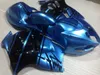 Gratis Anpassa Fairing Kit för Suzuki GSXR1300 96 97 98 99 00 01-07 Blå Black Bodywork Fairings Set GSXR1300 1996-2007 OT50