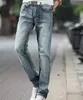 Frühling Sommer Retro Nostalgie Gerade Denim Jeans Männer Casual Männer Lange Hosen Hosen Biker Jean Größe 28-38