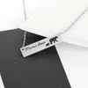 2020 Mama Bear Baby Bear Necklace Silver Bar Pendant Chains Mother and Daughter Love Fashion Jewelry for Women Kids