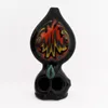 Owl Style Glass Hand Pipes For Smoking Pipe Dab Rig With Dual Bowl 4inch Length