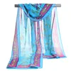 Factory Wholesale Silk Chiffon Scarf Women Scarves 2017 New Elephant Printed Sarong Wrap Beach Cover 160*50cm DHL Free