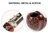 Wooden Hand Pipe Smoking Pipes Long Mouthpiece Metal & Acrylic Material Choiced Gift 4 Types for Tabacoo Cigarette