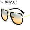 ODDKARD DTCシリーズフラットトップトップビンテージサングラスの男性と女性の高級デザイナーパイロットサングラスOculos de Sol UV400 OK71969