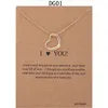 Nuovo arrivo Collana dogeared con carta regalo Elefante Perla Amore Ali Croce Chiave Segno zodiacale Bussola Ciondolo di loto Per gioielli di moda da donna