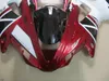 ABS Plastmakare för Yamaha YZF R1 2000 2001 Vin Röda Vit Fairings Set YZFR1 00 01 OT17