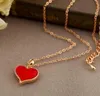 Hot Koop Hot Clover Love ketting sieraden items ornamenten WFN415 (met ketting) Mix Order 20 stuks veel