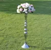 3 Cor 73 cm altura suporte de vela de metal suporte de vela peça central do casamento evento estrada chumbo flor cremalheira 10 pçs / lote