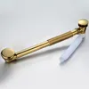 Rolya Luxurious Golden Solid Brass Push Down Pop Up Click Clack Drains de baignoire Waterlet