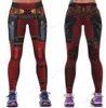 Rood Harleen Quinzel Power Flex Yoga Leggings Batman Harley Quinn Fitness Gym Workout Lopende Panty Sexy Slanke Skinny Broek Vrouw