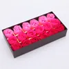 18Pcs Rose Bath Soap Flower Petal Set With Gift Box For Wedding Party Valentine's Day 4 style353E