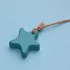 Wooden Anchor Ornament Novelty Items Mini Wall hanging decoration Resin Natural Star Fish Pendants for Shop Bar Home Cafe Gift 5CM 122564