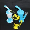 most popular silicone water pipe new coming oil rig water bongs with 14 4 mm joint glass bowls and downstem