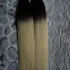 # 1b / 613 Ombre Extensions Hair Extensions Brazylijski Prosta Keratyna Remy Hair U Wskazówki 100s Pre Bonded Human Hair Extensions 100g