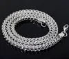 Partihandel Högkvalitativa Smycken Rostfritt Stål Mode Silver Square Figaro Kedja Halsband 6mm Wide 24 inches För Herrgåvor Hip-Hop Bling