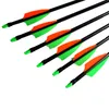 12pcs/lot 31.5inch/30inch/29inch/28inch Spine550 with 3"Feather Fiberglass Arrow for Recurve Compund Long Bow Target Practice