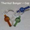 Quartz Thermique P Bangers Narguilés 10mm 14mm 18mm 90 Double Tube ThermalBanger Clou Pour Conduites D'eau En Verre Bongs