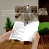 Lampe de lecture rechargeable à 4 LED avec clip sur 2 réglages de luminosité et câble USB