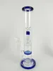 ガラス水パイプガラスボング安いシーシャ水ギセルグラスの鈍い、高さ26cmの14mmジョイントサイズ