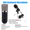 MK-F100Tl USB Kondenser Mikrofon Profesyonel Mikrofon Bilgisayar PC için Video Kayıt Karaoke Radyo Stüdyo için Mikrofon