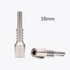 Pointe en titane de qualité 2, 14mm, pour collecteur de nectar, 10mm, 18mm, pointes en Ti pour ongles en Nectar, tuyaux métalliques, accessoires de fumée