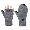 Winter Gloves Warm Wool Mittens With Mitten Cover Winter Warm Wool Knitted Convertible Gloves Mittens with Mitten Cover HJ131