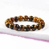 En gros Livraison Gratuite 12 pcs/lot 10mm Naturel Oeil De Tigre Rond Pierre Perles Bracelet Bijoux Vente Chaude Pour Femmes et Hommes Cadeau