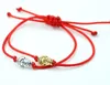 50 Stück/Lot Glücksbuddha-Armbänder, handgefertigt, geflochtenes Seil, Glücksschmuck, verstellbares Armband, Geschenk