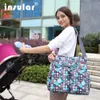 Borsa per pannolini per bambini in nylon 600D intera Borsa per donna Tote Bag Moda Messenger Mommy Bag6777974