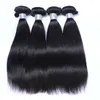 Darmowa Wysyłka Proste włosy dla 8-30 cal Brazylijski Malezyjski Peruwiański Indian Remy Human Hair Extensions 4 sztuk Peruwiański Weft Weave