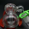 Auf Lager!! Glas Aschenfänger Bubbler mit J-Haken Adapter J Haken Glasrohre und Kunststoff-Falten Rohrständer Rack Halter Kits für das Rauchen