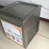 Gratis frakt rostfritt stål 110V 220V elektrisk 50 cm thailändsk enskild fyrkantig panna glass rullad yoghurt maker stekt glass rullmaskin