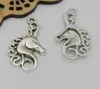 Free Shipping 80pcs 15x26mm Antique Bronze Silver Lovely Unicorn Horse Charms Pendant