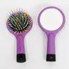 Rainbow comb brush mirror Air massage Curly hair extensions comb brush Loop brushes plastic rainbow comb mirror curly hair air health marle